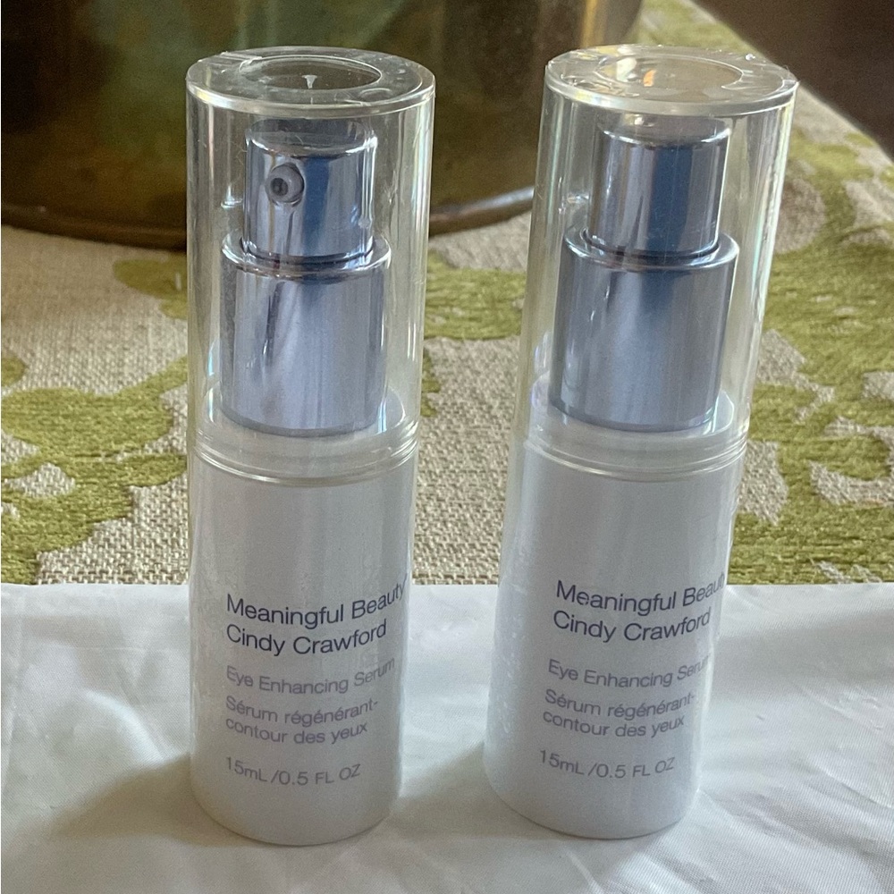 2x Meaningful Beauty Cindy Crawford Eye Enhancing Serum 15ml/.5oz- New Sealed
